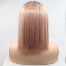 Load image into Gallery viewer, 13*3" Lace Front Wigs Synthetic Mid-length Straight 12" 130% Density