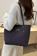 Load image into Gallery viewer, Bow Trim Polyester Tote Bag