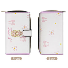 Load image into Gallery viewer, Traci K Put a Bow On It Designer Wallet Pink Leather Wallet