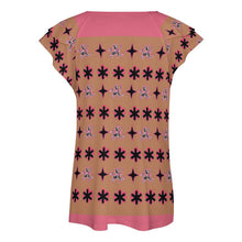 Load image into Gallery viewer, Traci K Designer V-neck T-Shirt Women's Ruffle Sleeve V-Neck T-Shirt