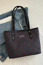 Load image into Gallery viewer, Bow Trim Polyester Tote Bag