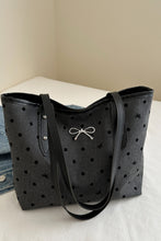 Load image into Gallery viewer, Bow Trim Polyester Tote Bag