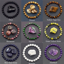 Load image into Gallery viewer, Natural Stone Elastic String Beaded Bracelet Jewelry Stone Tiger Eye Beaded Yoga Bracelets For Men Women
