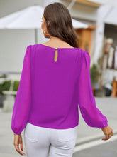 Load image into Gallery viewer, Round Neck Long Sleeve Blouse