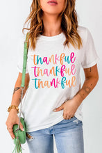 Load image into Gallery viewer, Full Size THANKFUL Round Neck Short Sleeve T-Shirt