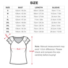 Load image into Gallery viewer, Traci K Signatured Designer V-neck T-shirt Women's Ruffle Sleeve V-Neck T-Shirt