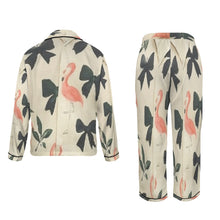 Load image into Gallery viewer, Traci K Designer Put a Bow On It PJ Satin Set 2 Women's Long Sleeve Satin Pajama Set