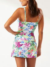 Load image into Gallery viewer, Printed Spaghetti Strap Top and Skirt Swim Set