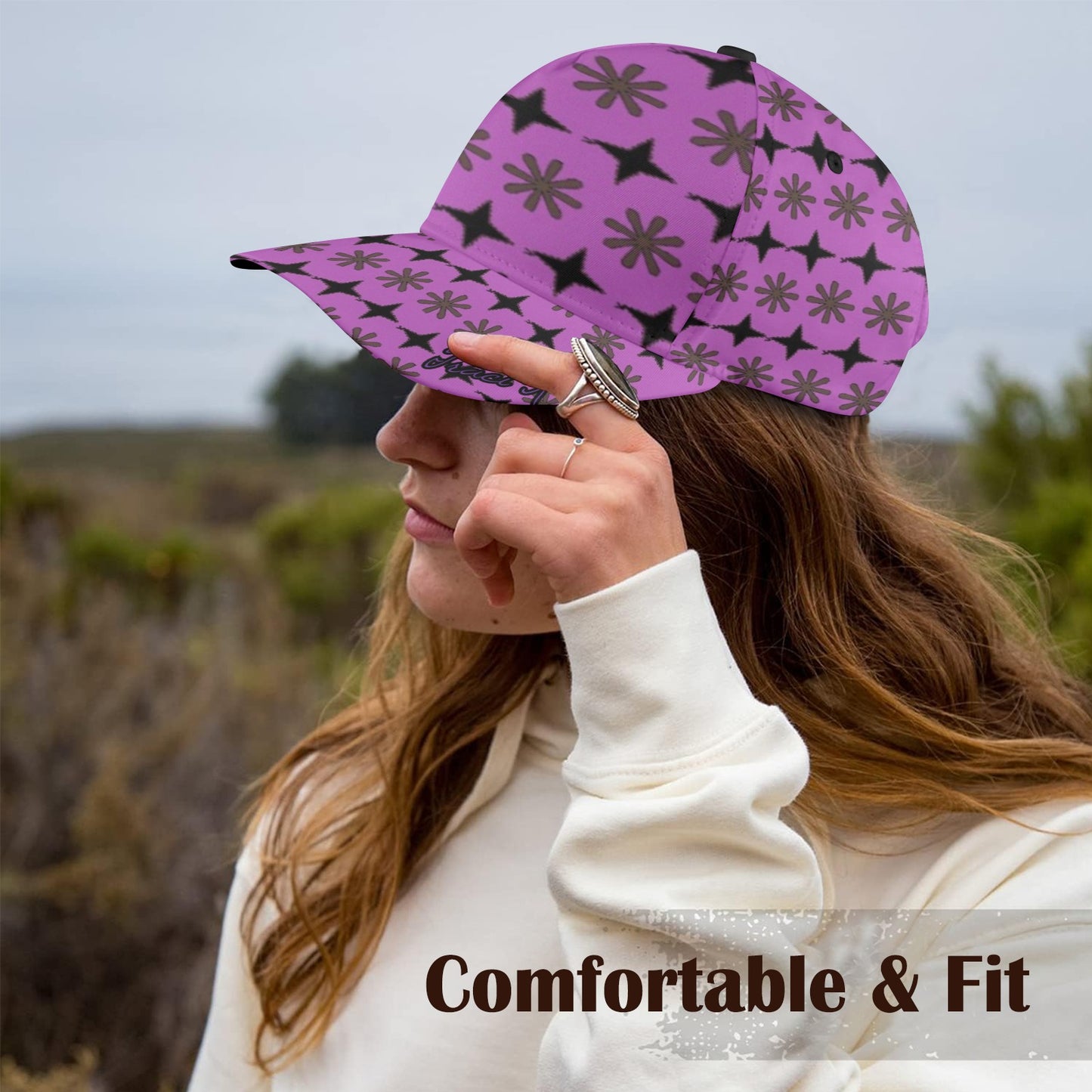 Traci K Luxury Designer Purple Signatured Ball Cap