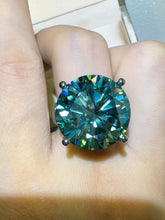 Load image into Gallery viewer, 20 Carat Moissanite 925 Sterling Silver Ring