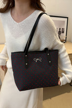 Load image into Gallery viewer, Bow Trim Polyester Tote Bag