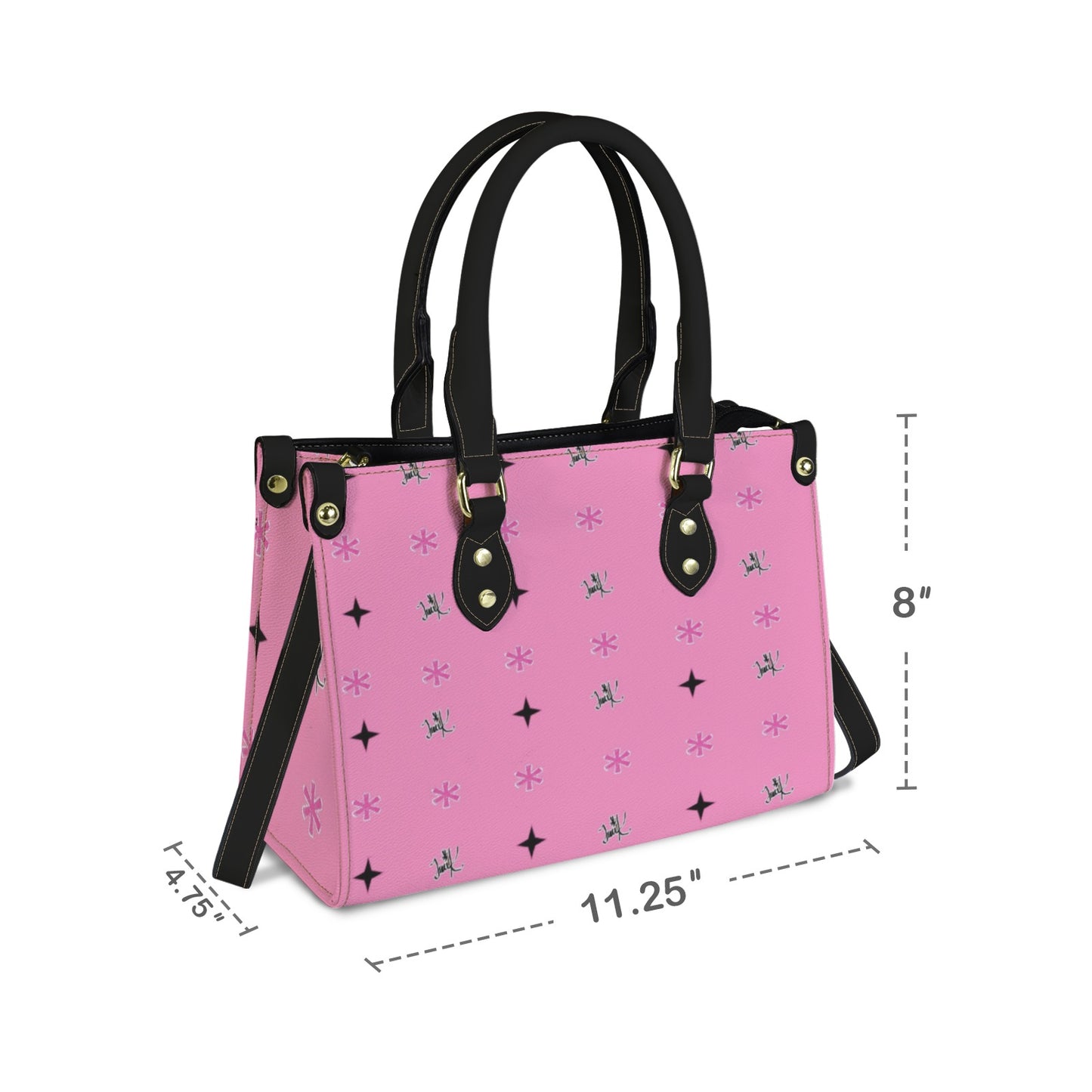 Traci K Official Patterned PU Leather Handbag-Small (Model 1747)