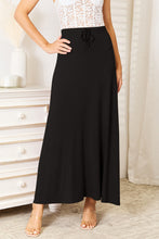 Load image into Gallery viewer, Double Take Full Size Soft Rayon Drawstring Waist Maxi Skirt