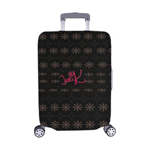 Load image into Gallery viewer, Traci K Designer Patterned Black  Luggage Cover/Medium 22"-25"