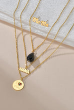 Load image into Gallery viewer, Triple-layer MAMA I LOVE YOU 18K gold-plated Pendant Combo Deal
