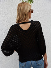 Load image into Gallery viewer, Openwork Batwing Sleeve Cover-Up