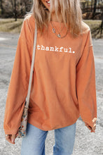 Load image into Gallery viewer, THANKFUL Round Neck Long Sleeve Sweatshirt