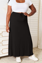 Load image into Gallery viewer, Double Take Full Size Soft Rayon Drawstring Waist Maxi Skirt