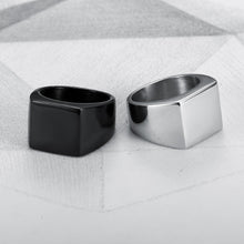 Load image into Gallery viewer, Square Titanium Steel Ring
