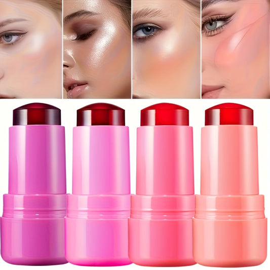 Water Jelly Blush Skin Makeup All in One by Traci K Beauty Box 4pcs Cooling Water Jelly Tint Makeup Kit, Multi-Use Jelly Lip & Cheek Tint Stain for Valentine's Day