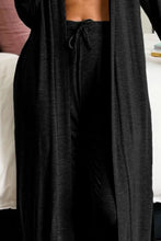 Load image into Gallery viewer, Open Front Long Sleeve Cardigan and Pants Lounge Set