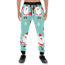 Load image into Gallery viewer, Traci K* Cute Mens Santa Joggers Men's All Over Print Sweatpants (Model L11)