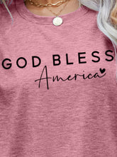 Load image into Gallery viewer, GOD BLESS AMERICA Graphic Short Sleeve Tee