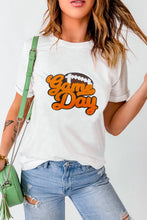 Load image into Gallery viewer, GAME DAY Round Neck Short Sleeve T-Shirt