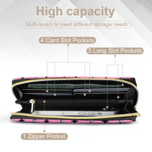 Load image into Gallery viewer, Traci K Luxury Designer Pattered Leather wallet Leather Wallet