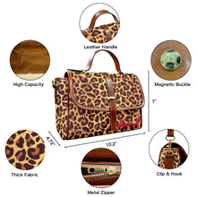 Load image into Gallery viewer, Traci K* Signatured Designer Leopard Pattern Satchel Bag Multi-Function Satchel-Brown (Model 1740)