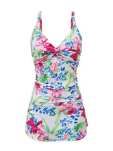 Load image into Gallery viewer, Printed Spaghetti Strap Top and Skirt Swim Set
