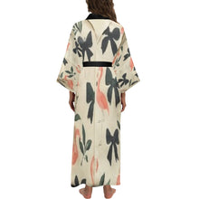 Load image into Gallery viewer, Traci K Designer Satin Put a Bow On It Kimono Robe Long Kimono Robe