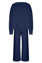 Load image into Gallery viewer, Round Neck Long Sleeve Top and Pants Set