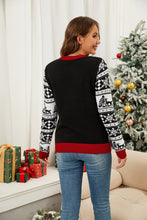 Load image into Gallery viewer, Christmas Pattern Round Neck Long Sleeve Sweater