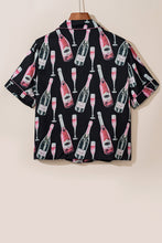 Load image into Gallery viewer, Champagne Print Short Sleeve Top and Shorts Set