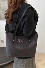 Load image into Gallery viewer, Bow Trim Polyester Tote Bag