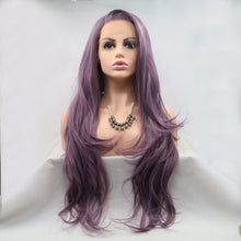 Load image into Gallery viewer, 13*3" Lace Front Wigs Synthetic Long Wavy 24" 130% Density