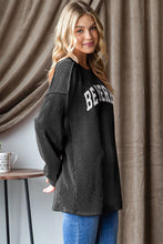 Load image into Gallery viewer, Heimish Ribbed Exposed Seam Long Sleeve T-Shirt