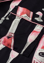 Load image into Gallery viewer, Champagne Print Short Sleeve Top and Shorts Set