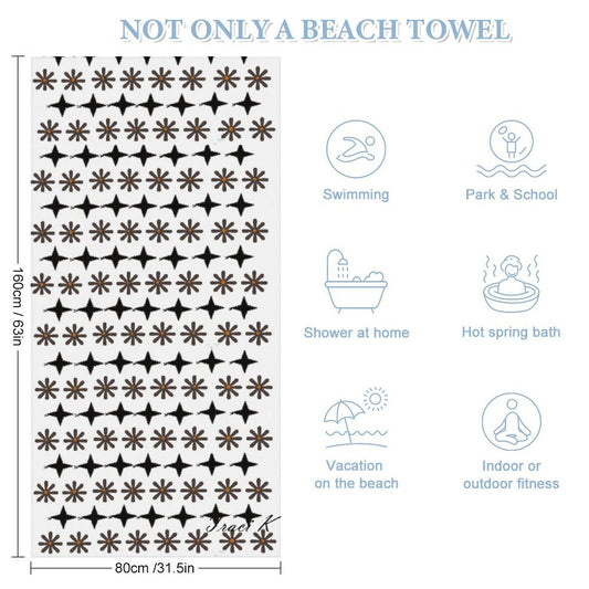Traci K* Designer Beach Towel Beach Towel 160x80cm