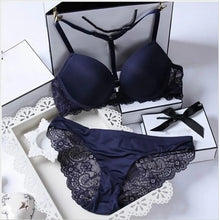 Load image into Gallery viewer, Hot Sale 8 Color Sexy Elegant ABC Cup Bra and Panty Set Women Bras Sets Lady Underwear Push Up Lingeries Brief Thong