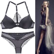 Load image into Gallery viewer, Hot Sale 8 Color Sexy Elegant ABC Cup Bra and Panty Set Women Bras Sets Lady Underwear Push Up Lingeries Brief Thong