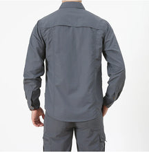 Load image into Gallery viewer, High Quality Men's Shirts Quick Drying Oversized Overshirt Breathable Thin Casual Shirt Men Clothing Fishing Camping Shirt AF102