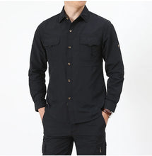 Load image into Gallery viewer, High Quality Men's Shirts Quick Drying Oversized Overshirt Breathable Thin Casual Shirt Men Clothing Fishing Camping Shirt AF102