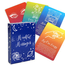 Load image into Gallery viewer, Mindful / Spiritual Vibe Messages Cards Daily Inspiration Deck Positive Affirmations Included Spiritual Tool for Self Care and Mindfulness Beauti
