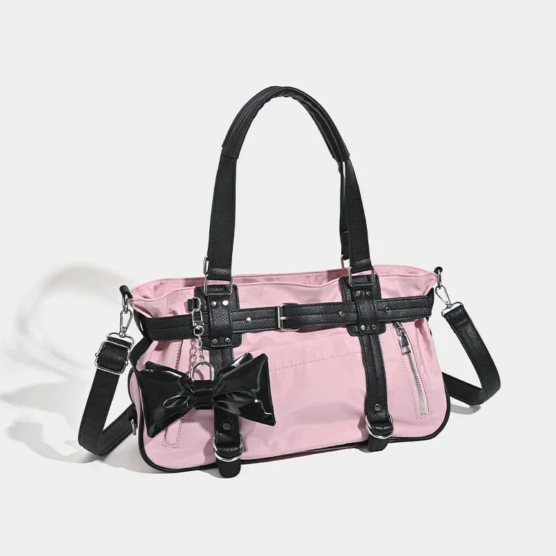 Put a Bow On It Women Luxury Designer Handbag Pillow Bow Decoration Underarm Bags Purses New Fashion Large Capacity Shoulder Crossbody