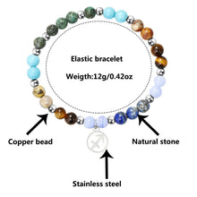 Load image into Gallery viewer, 12 Zodiac Beaded Bracelet Aries Taurus Gemini Cancer Leo Virgo Libra Scorpio Aquarius Pisces Gifts Women Jewelry Gift