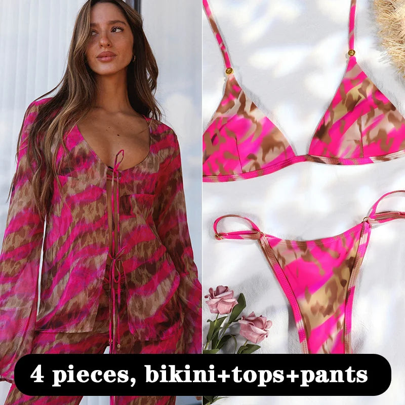Bikinis Sexy Bikini Set cover up Swimsuit Women Beach Wear Summer Swimwear High Cut Bathing Suits Two Piece Suit Biquini