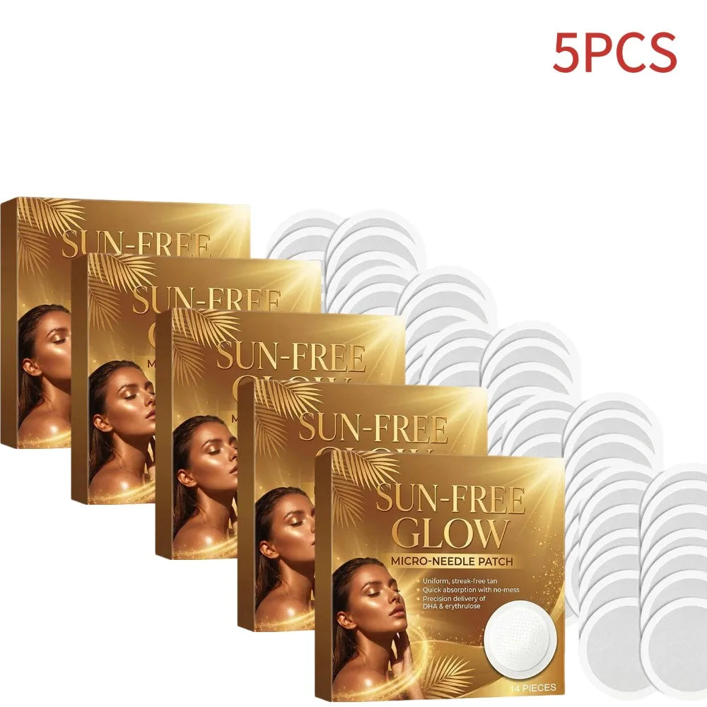1-10pcs Microneedle Self Free Glow Patch by Traci K Beauty Professional Sun-Free Tanning Sticker Natural Even Bronzer Tanning Patches