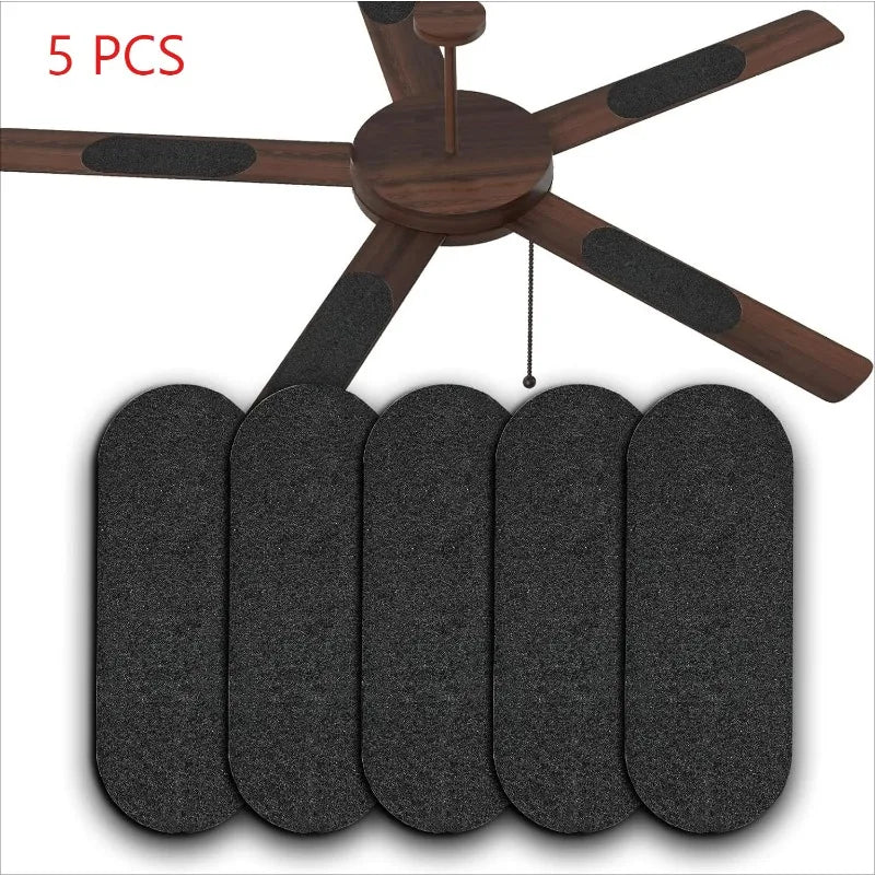 Clean Air Activated Carbon Ceiling Fan Filters - 9.76x3.54 Inch Pitch Black Dust Collector for All Fan Blades, Coconut Charcoal Filter